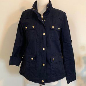 J Crew Factory Relaxed boyfriend navy field jacket
